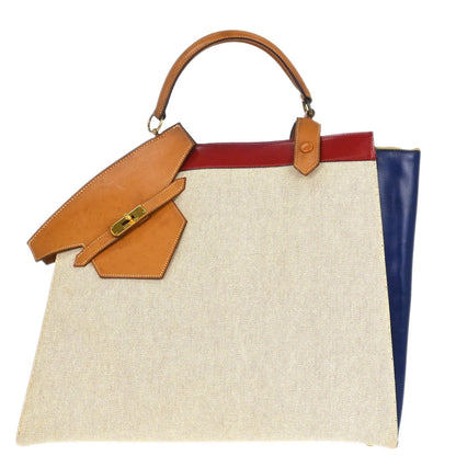 Hermes Natural Toile H Himalaya Handbag