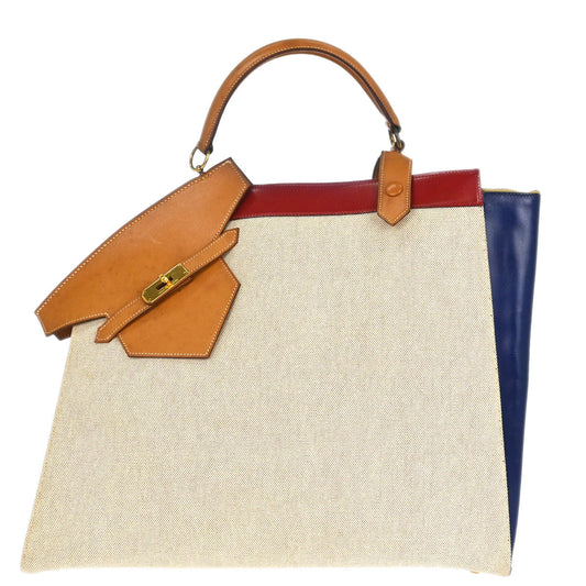 Hermes Natural Toile H Himalaya Handbag