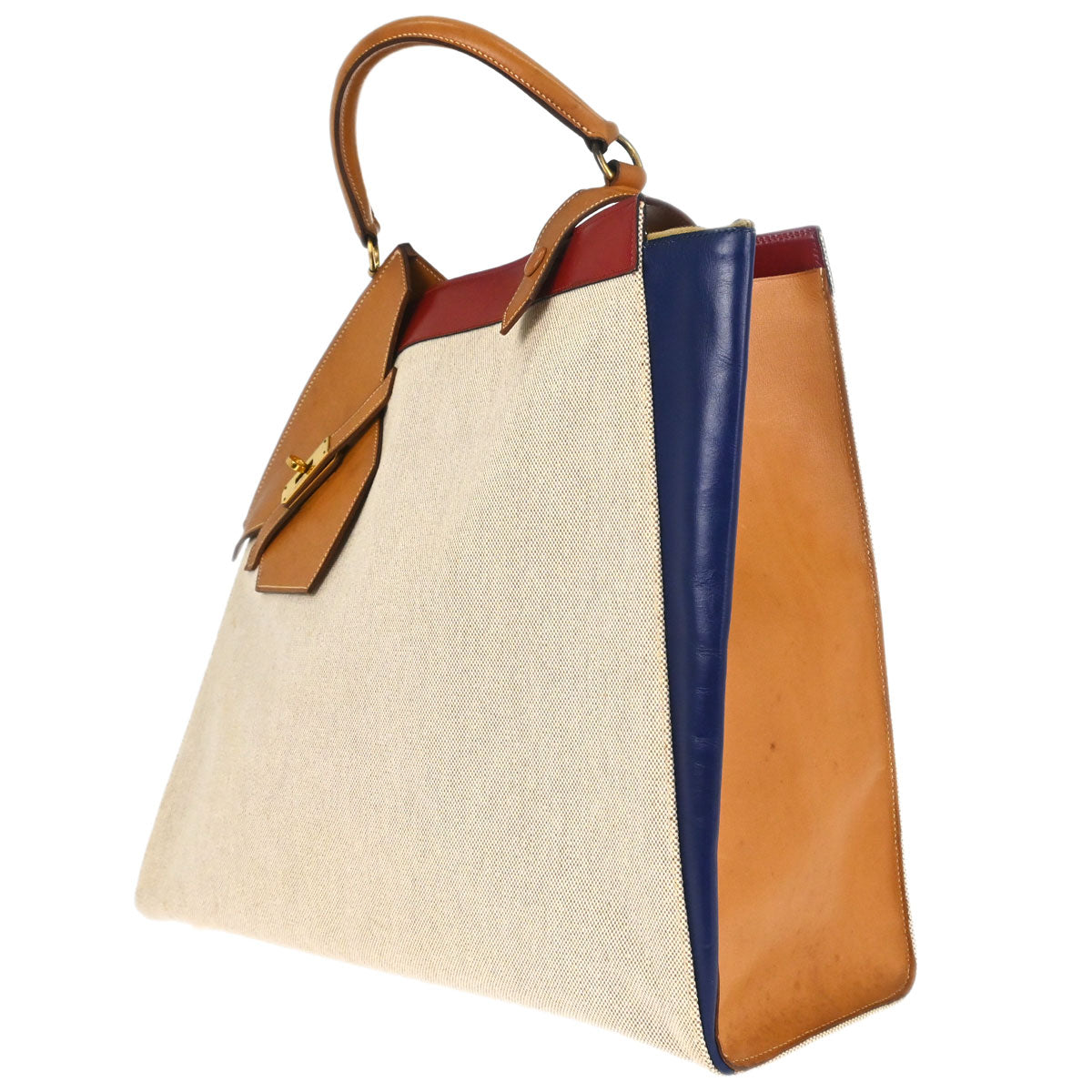 Hermes Natural Toile H Himalaya Handbag