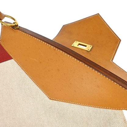 Hermes Natural Toile H Himalaya Handbag