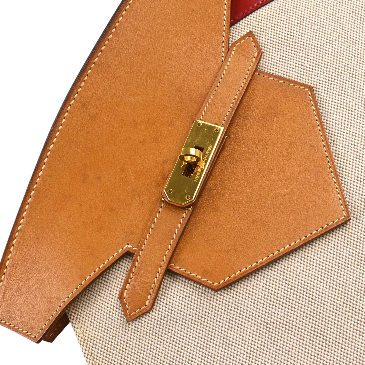 Hermes Natural Toile H Himalaya Handbag