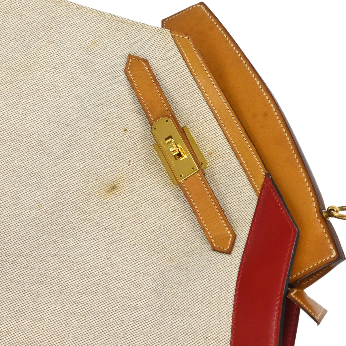 Hermes Natural Toile H Himalaya Handbag