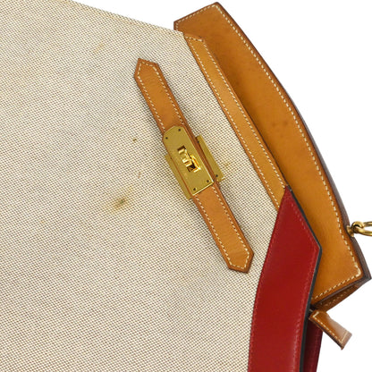 Hermes Natural Toile H Himalaya Handbag