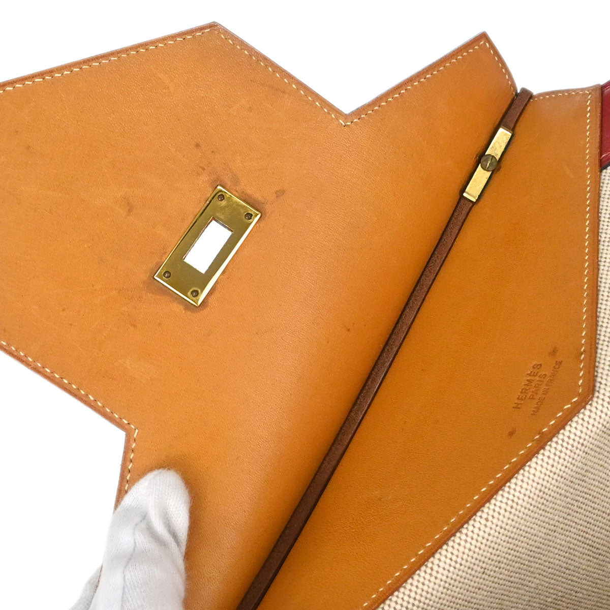 Hermes Natural Toile H Himalaya Handbag