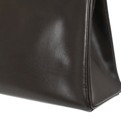 Hermes Chocolat Box Calf Kelly 32 Retourne Handbag