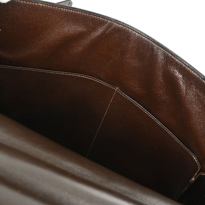 Hermes Chocolat Box Calf Kelly 32 Retourne Handbag