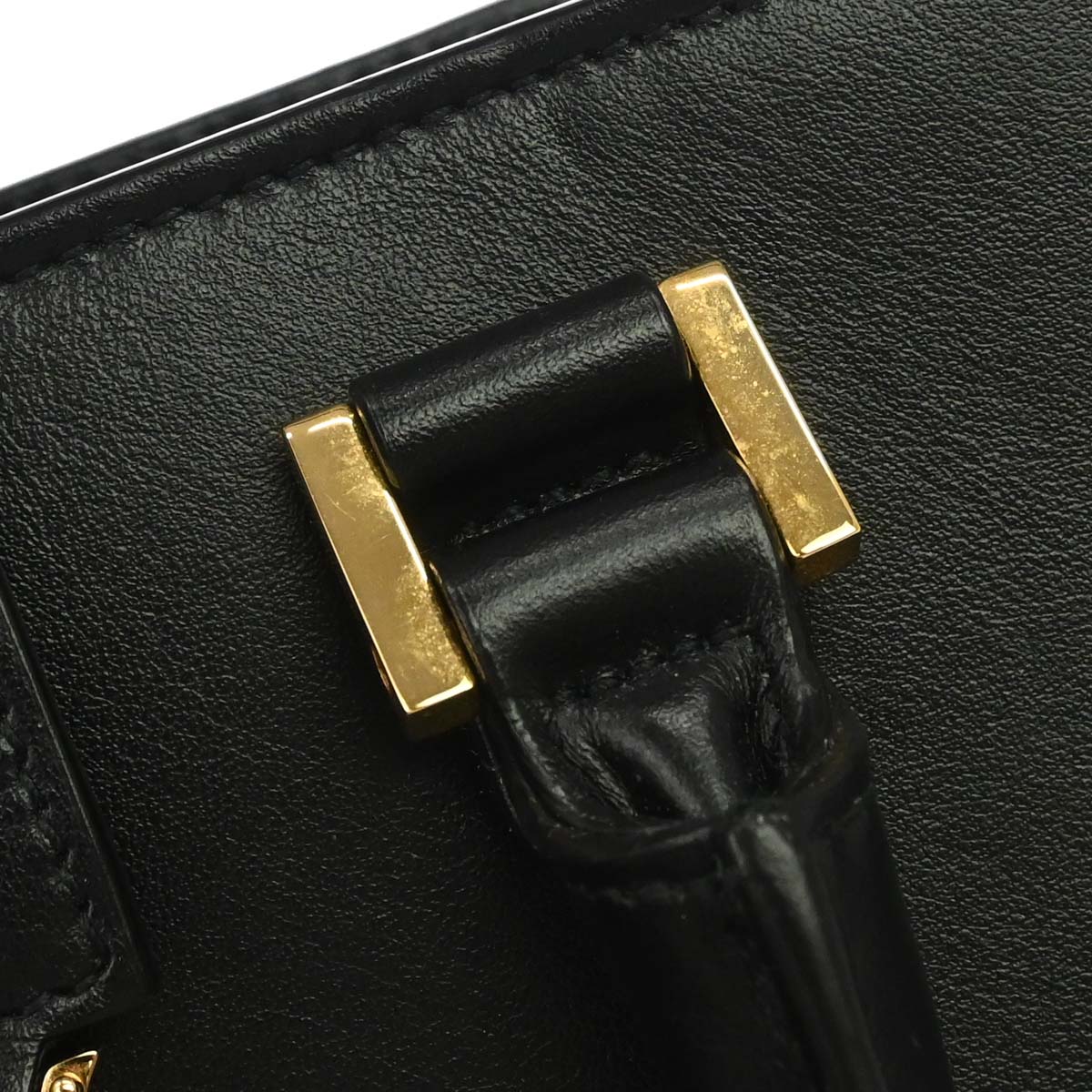 Saint Laurent Black Calfskin Baby Cabas 2way Shoulder Handbag