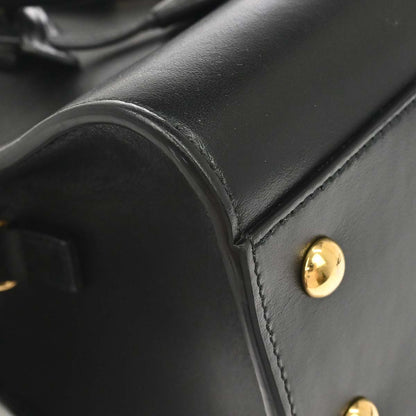 Saint Laurent Black Calfskin Baby Cabas 2way Shoulder Handbag