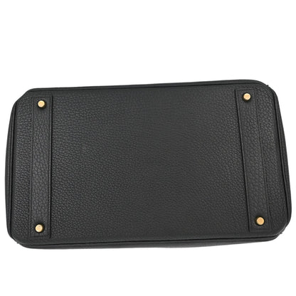 Hermes Black Togo HAC Haut a Courroies 40 Handbag