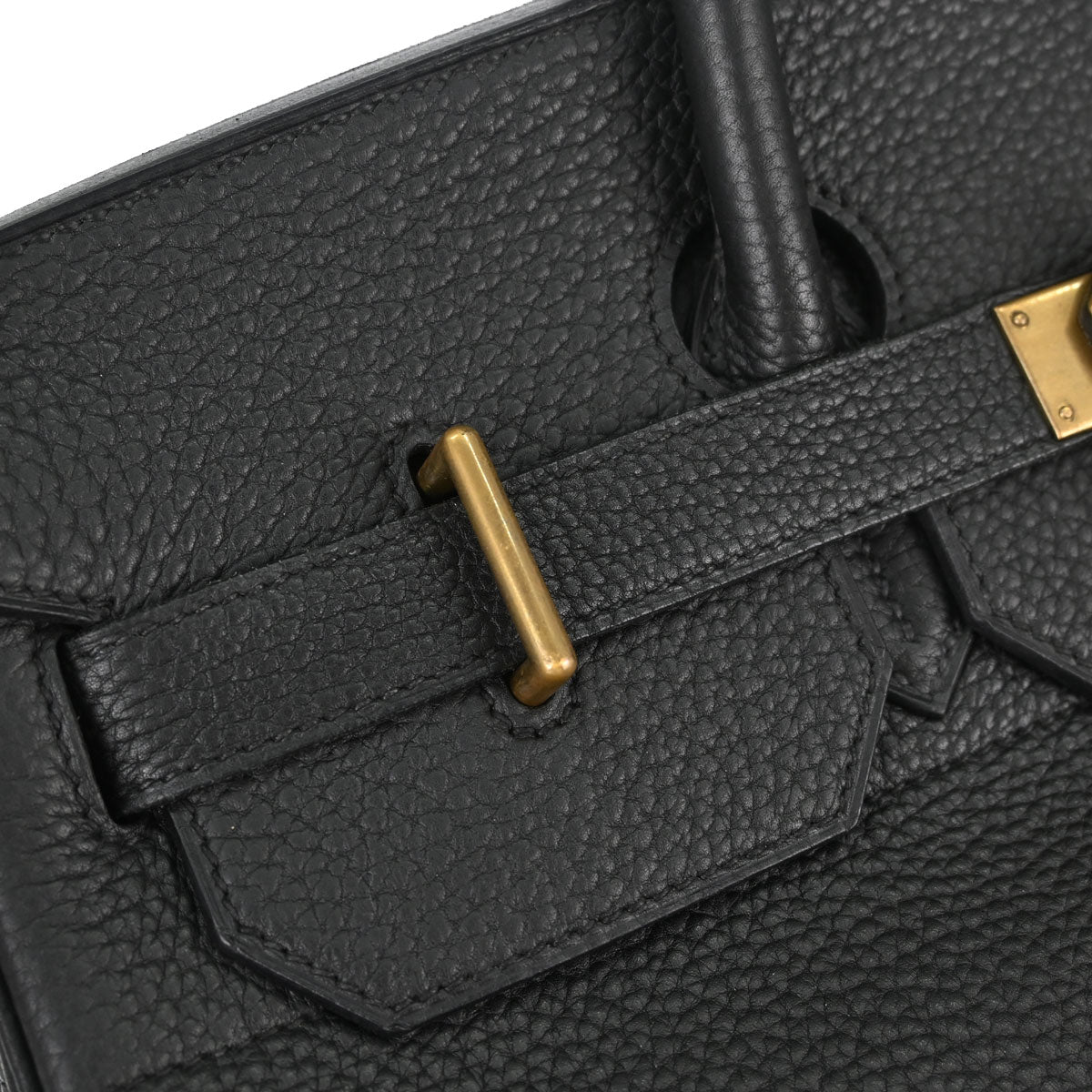 Hermes Black Togo HAC Haut a Courroies 40 Handbag