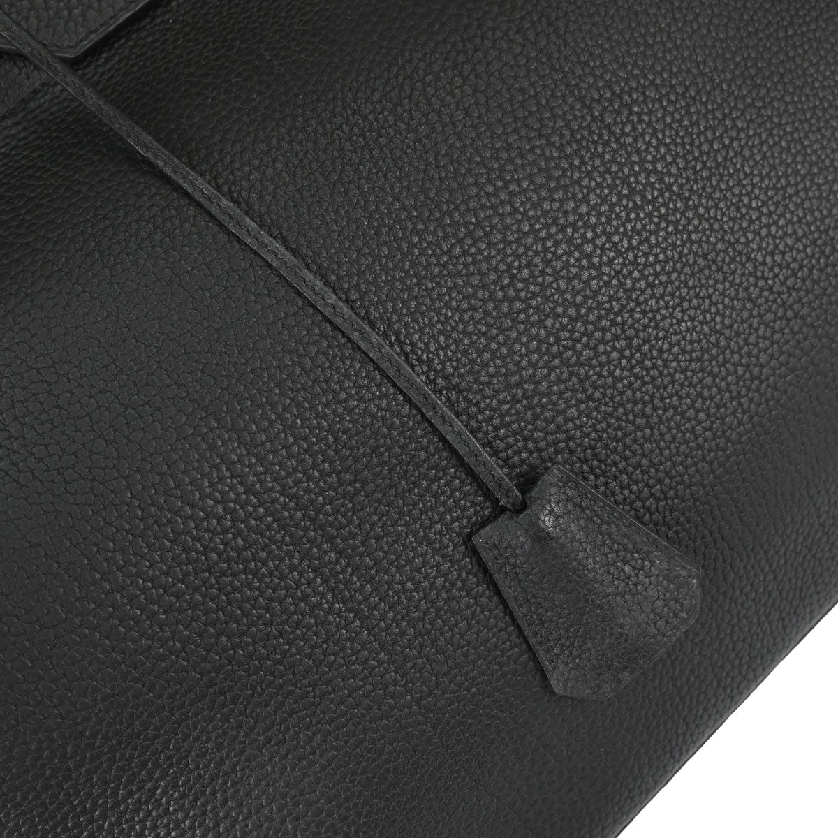 Hermes Black Togo HAC Haut a Courroies 40 Handbag