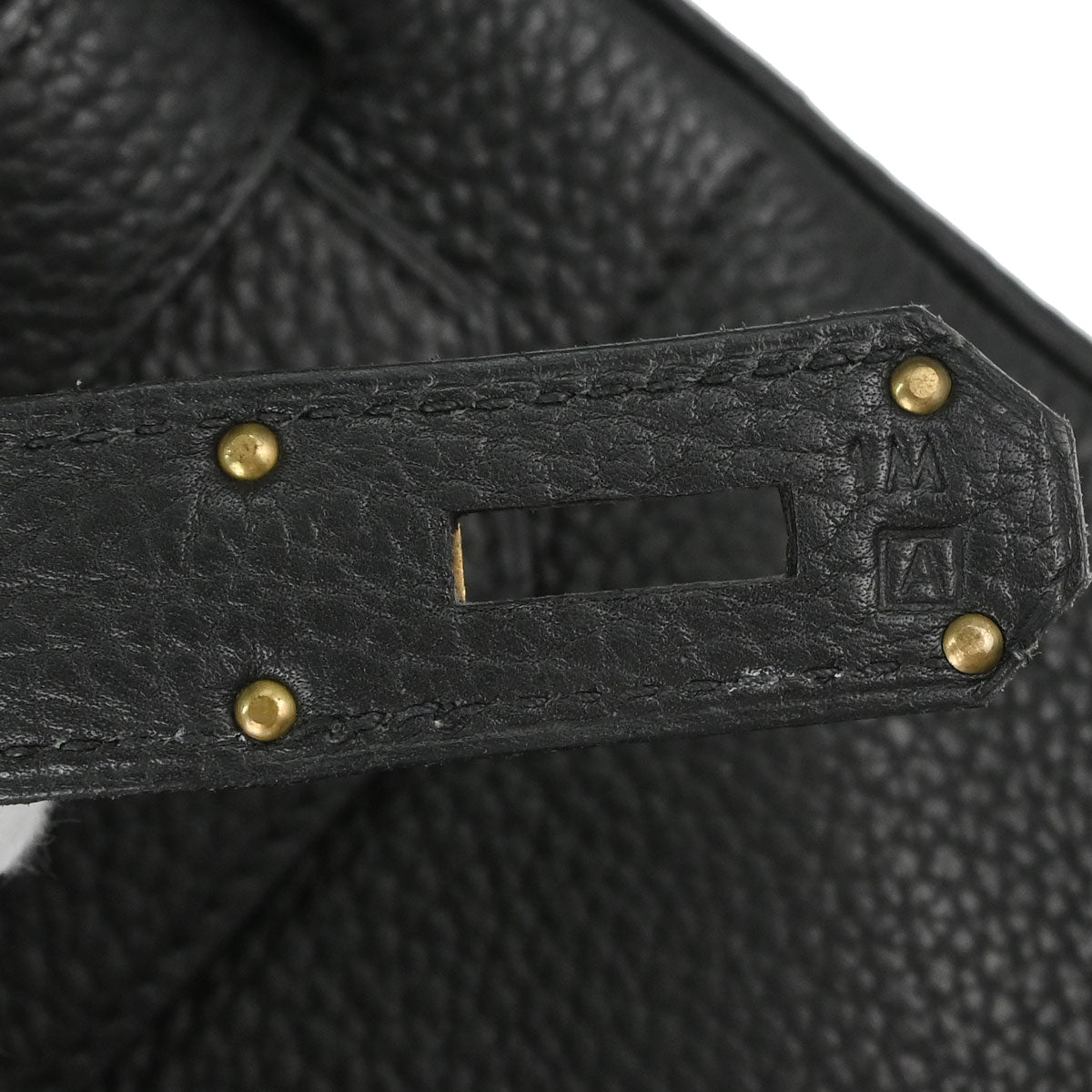 Hermes Black Togo HAC Haut a Courroies 40 Handbag