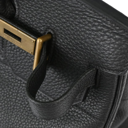 Hermes Black Togo HAC Haut a Courroies 40 Handbag