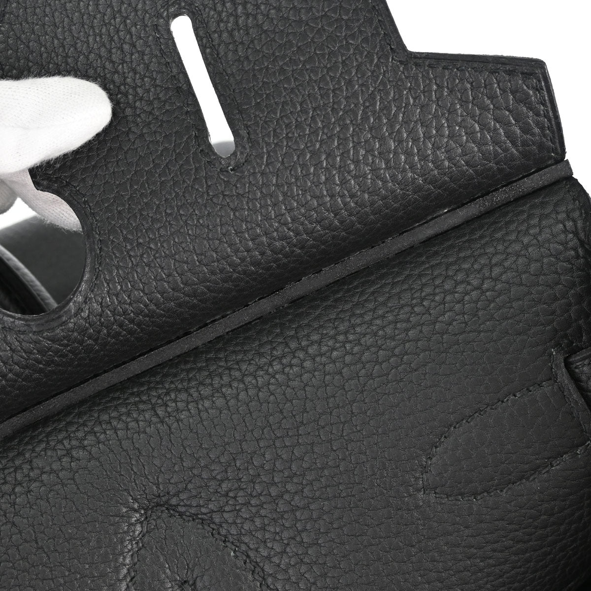 Hermes Black Togo HAC Haut a Courroies 40 Handbag