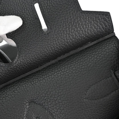Hermes Black Togo HAC Haut a Courroies 40 Handbag