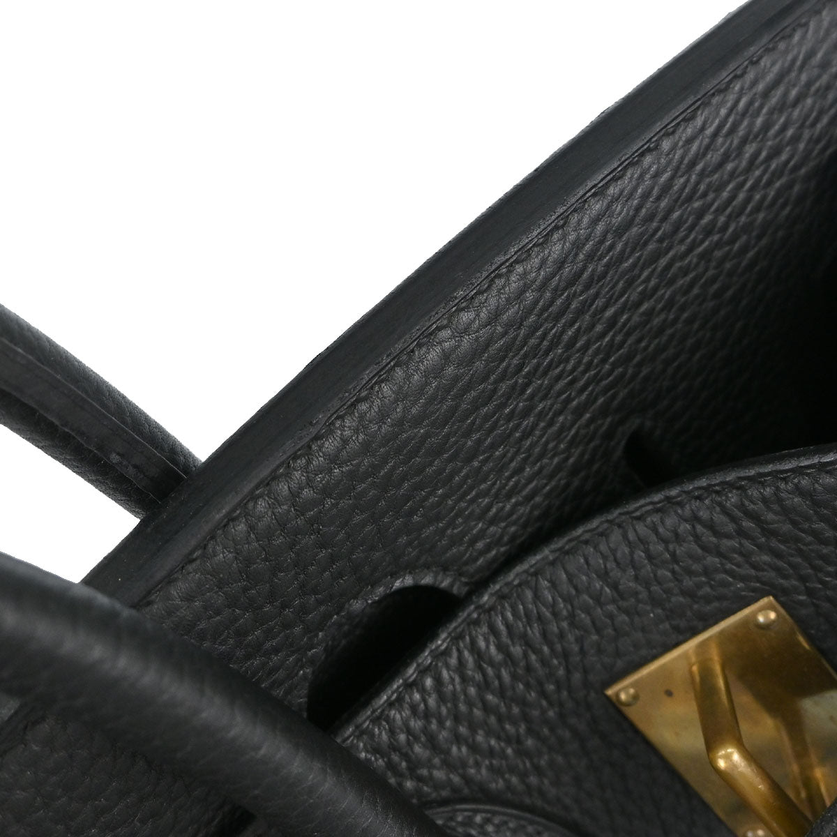 Hermes Black Togo HAC Haut a Courroies 40 Handbag