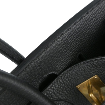 Hermes Black Togo HAC Haut a Courroies 40 Handbag