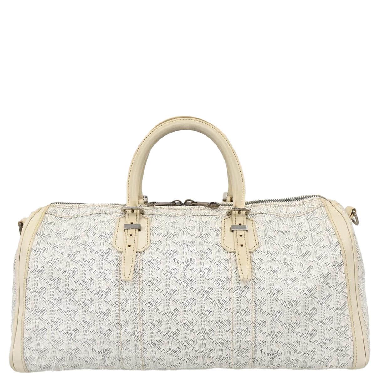 Goyard White Croisiere 40 Handbag