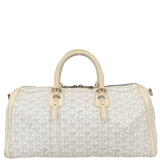 Goyard White Croisiere 40 Handbag