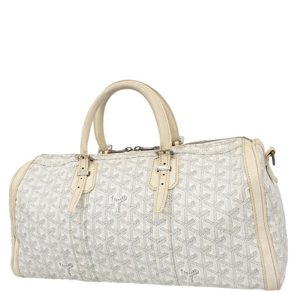 Goyard White Croisiere 40 Handbag