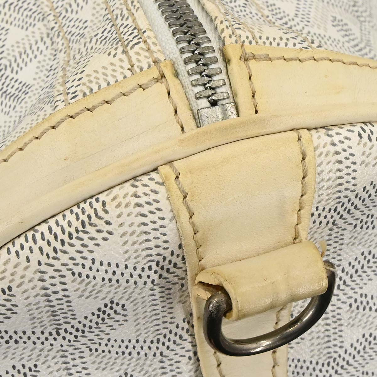 Goyard White Croisiere 40 Handbag