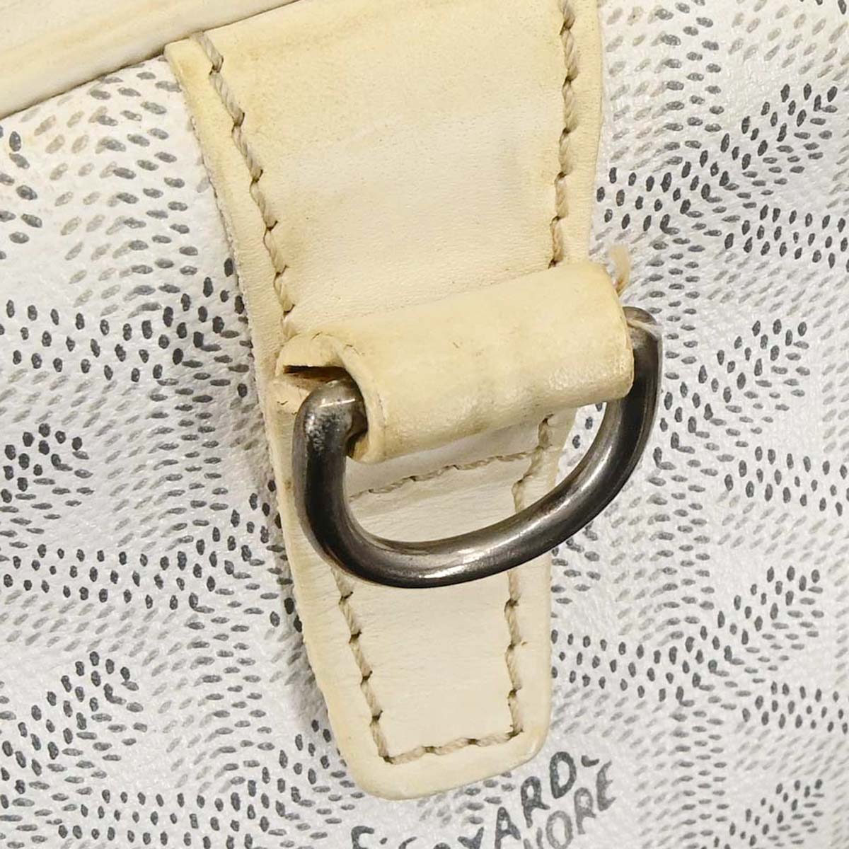 Goyard White Croisiere 40 Handbag