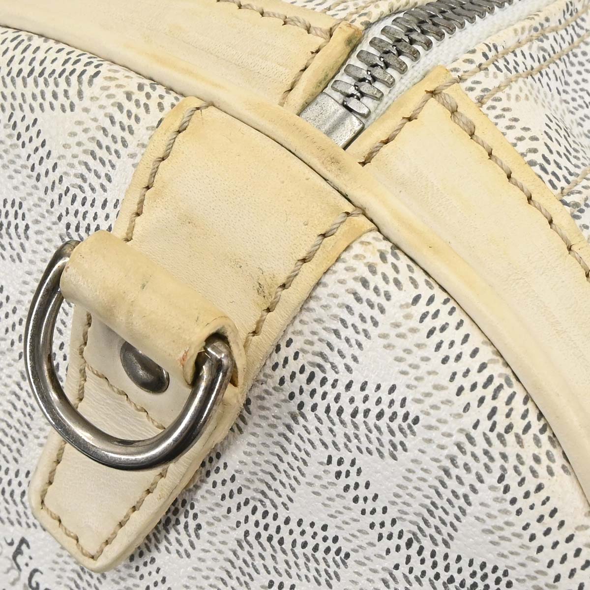 Goyard White Croisiere 40 Handbag