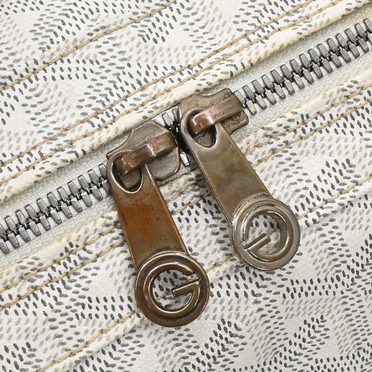 Goyard White Croisiere 40 Handbag
