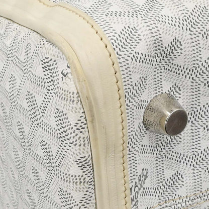Goyard White Croisiere 40 Handbag