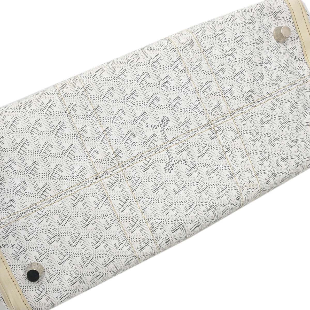 Goyard White Croisiere 40 Handbag