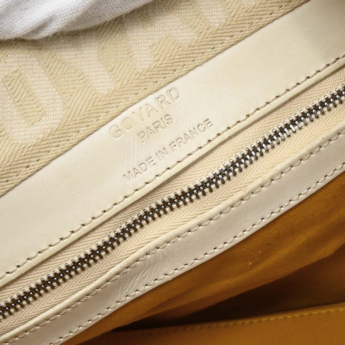 Goyard White Croisiere 40 Handbag