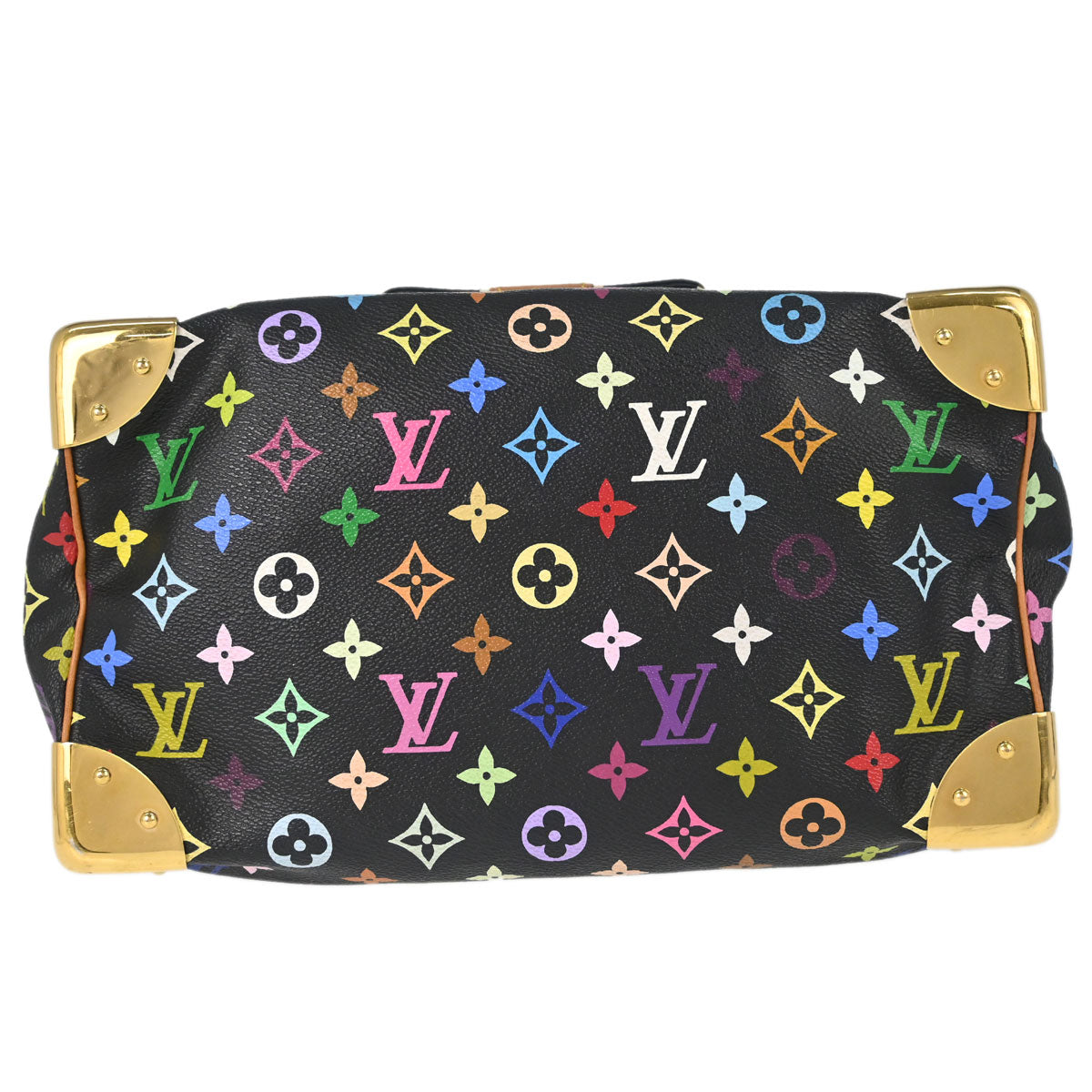 Louis Vuitton Black Monogram Multicolor Speedy 30 Handbag M92642