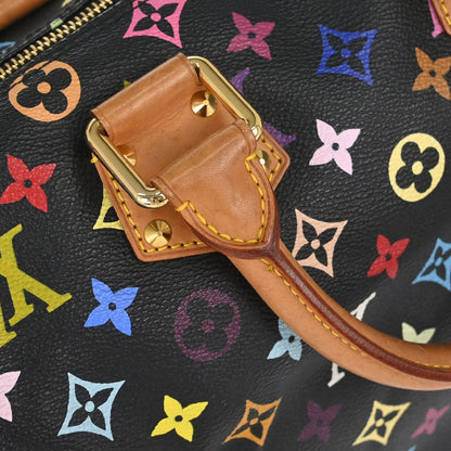 Louis Vuitton Black Monogram Multicolor Speedy 30 Handbag M92642
