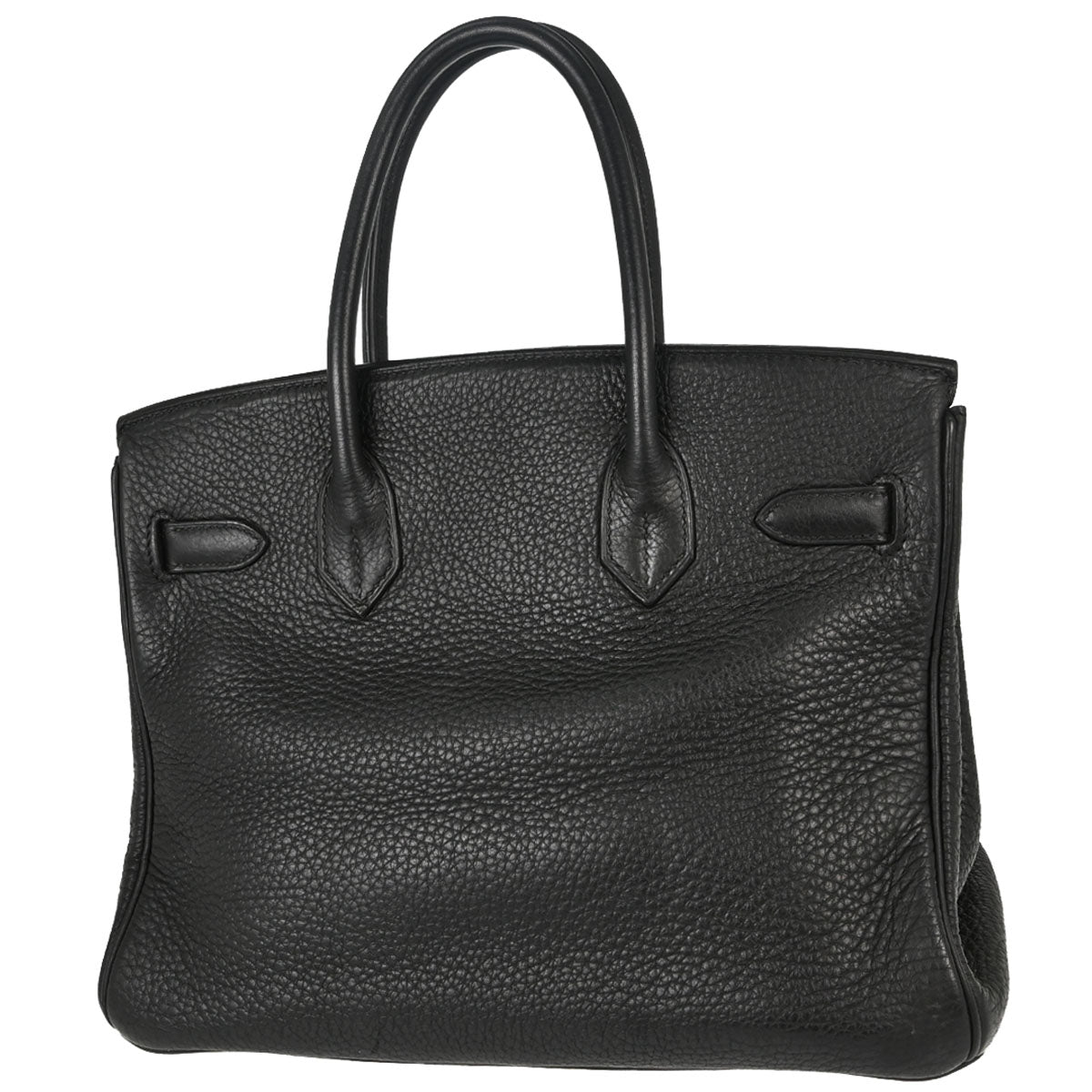 Hermes Black Taurillon Clemence Birkin 30 Handbag