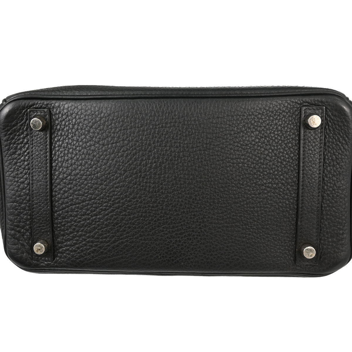 Hermes Black Taurillon Clemence Birkin 30 Handbag