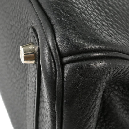 Hermes Black Taurillon Clemence Birkin 30 Handbag