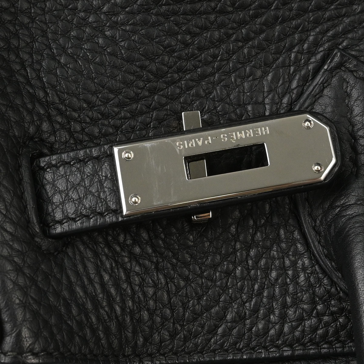 Hermes Black Taurillon Clemence Birkin 30 Handbag