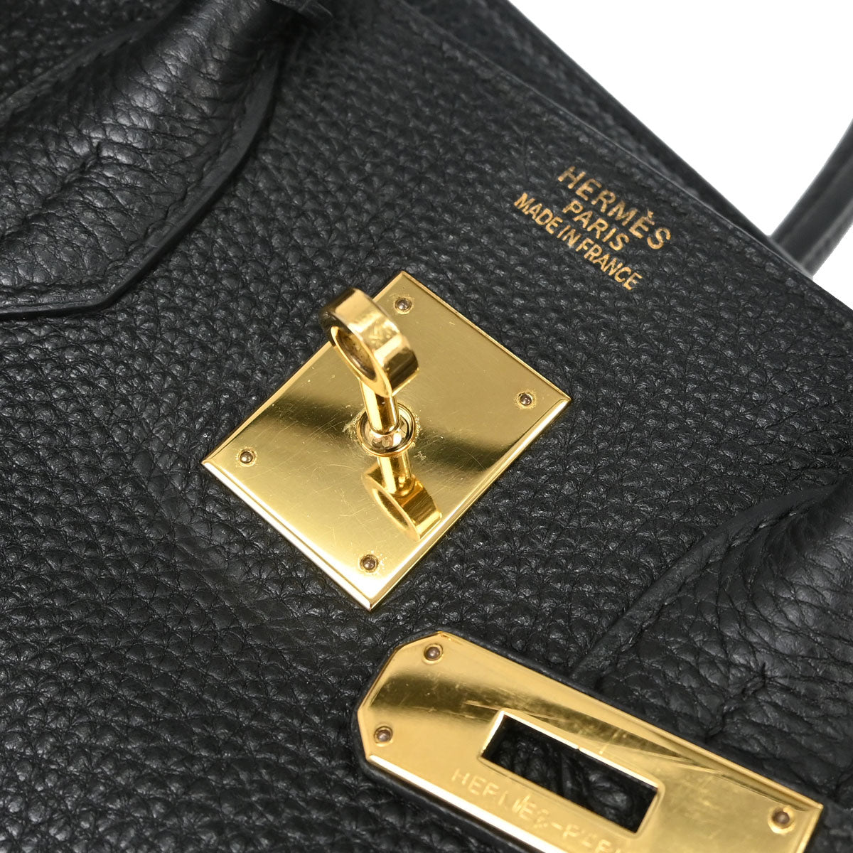 Hermes Black Togo Birkin 35 Handbag