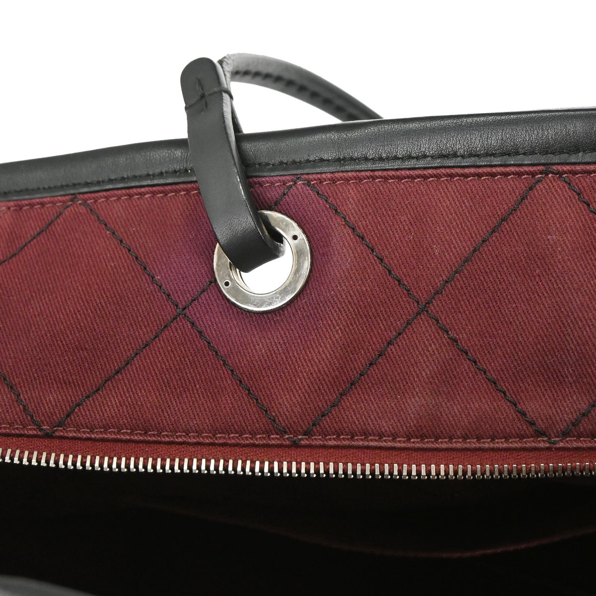 Chanel 2014 Black Caviar Skin On The Road Shopping Fever Tote Bag