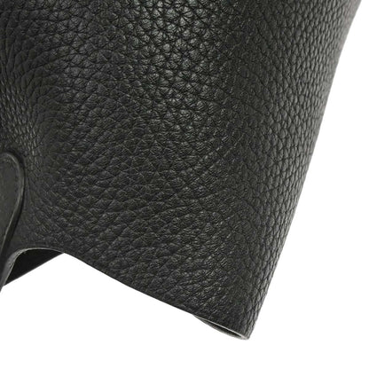 Hermes Black Taurillon Clemence Picotin Lock 18 PM Handbag