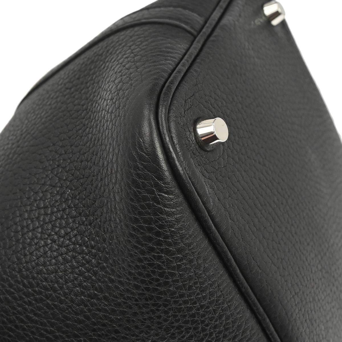 Hermes Black Taurillon Clemence Picotin Lock 18 PM Handbag