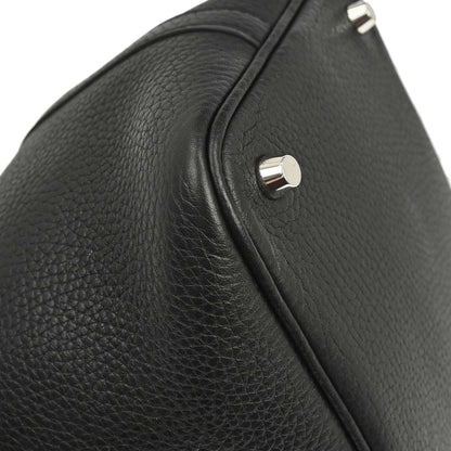 Hermes Black Taurillon Clemence Picotin Lock 18 PM Handbag