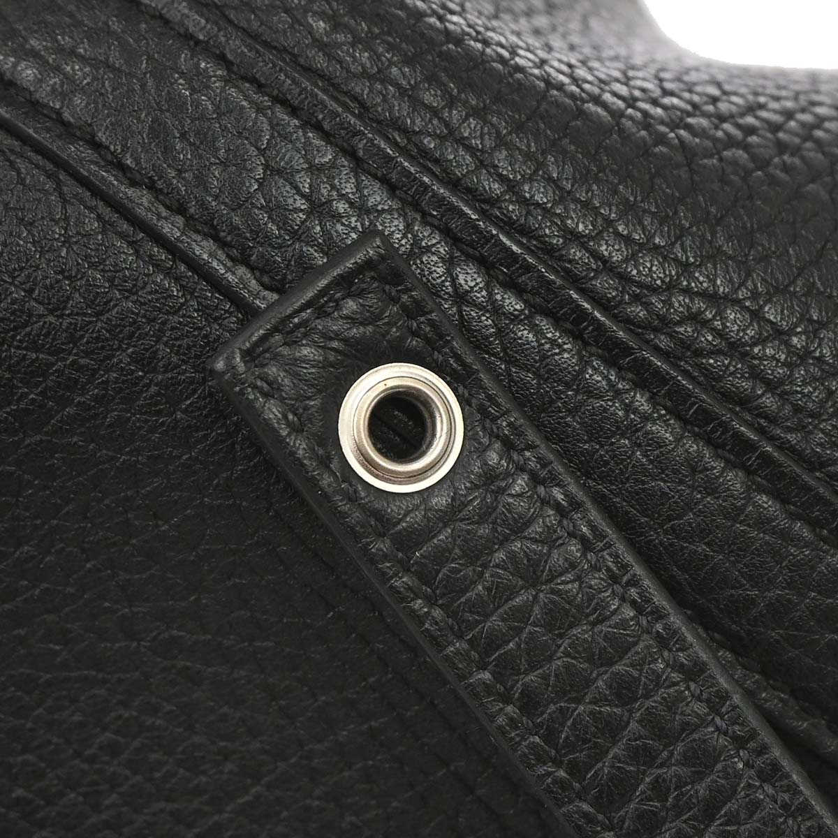 Hermes Black Taurillon Clemence Picotin Lock 18 PM Handbag