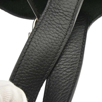 Hermes Black Togo Picotin Lock 22 MM Handbag