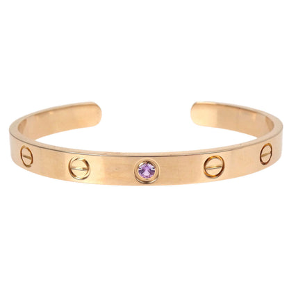 Cartier Love Bracelet Open Bangle 750 Pink Sapphire #16 Jewelry