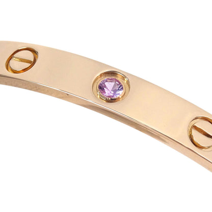 Cartier Love Bracelet Open Bangle 750 Pink Sapphire #16 Jewelry
