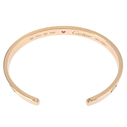 Cartier Love Bracelet Open Bangle 750 Pink Sapphire #16 Jewelry