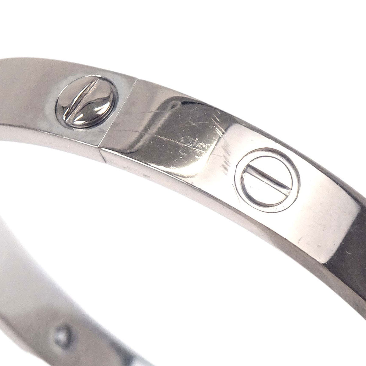 Cartier Love Bracelet Bangle 750 Half Diamond #16 Jewelry