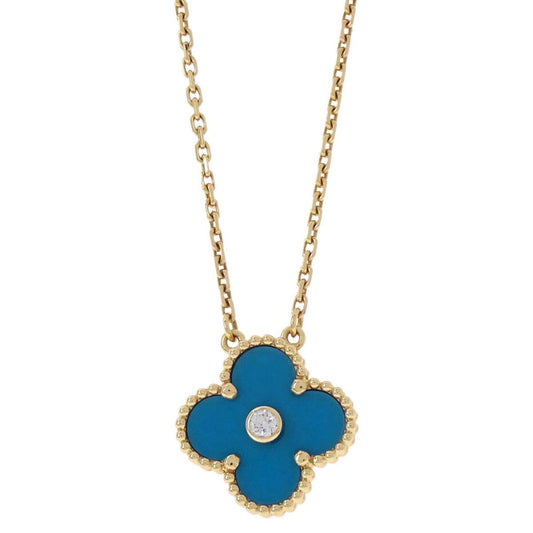 Van Cleef & Arpels Vintage Alhambra Sevres Porcelain Au750 JA519702 Jewelry