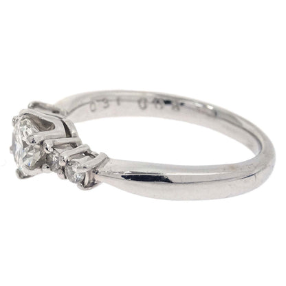 Ring Pt900 Diamond Silver #47 Jewelry